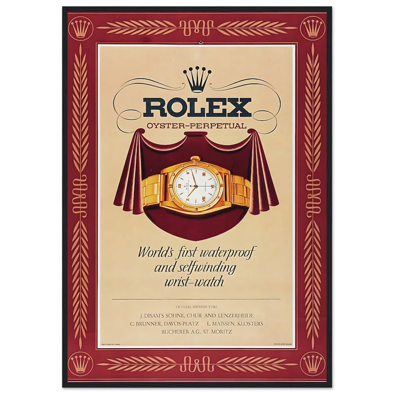 Rolex Oyster-Perpetual Vintage Poster Ad