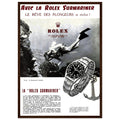 Avec La Rolex Submariner Vintage Poster Ad