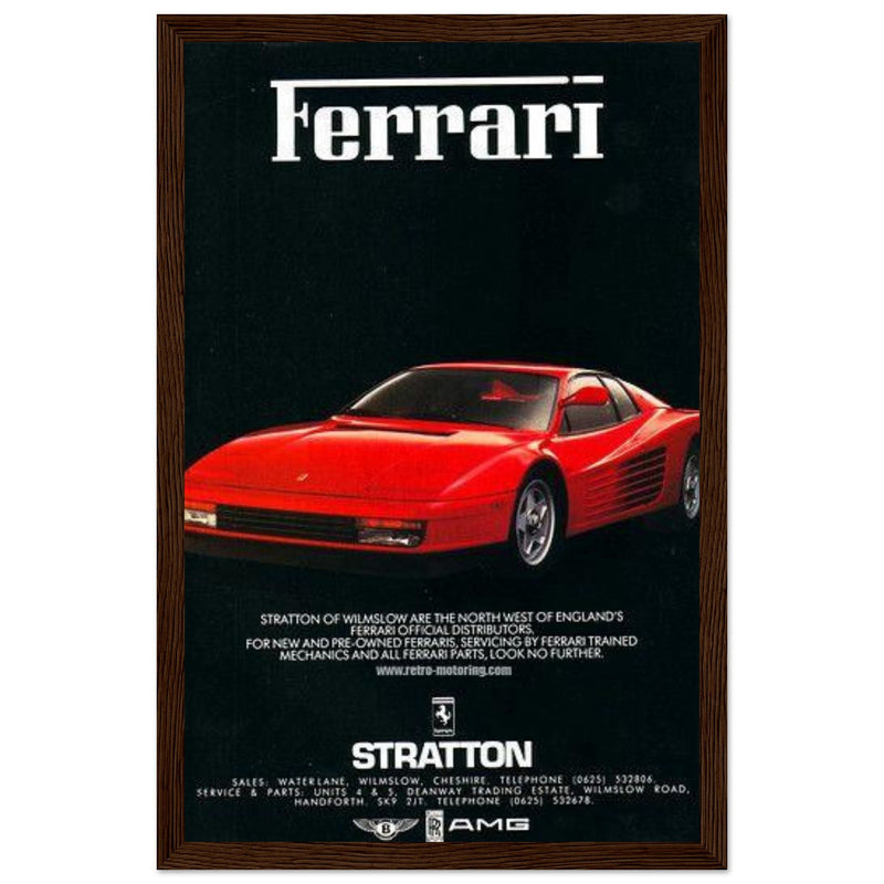 Ferrari Stratton Vintage Poster Ad
