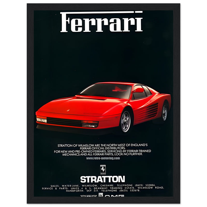 Ferrari Stratton Vintage Poster Ad