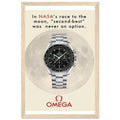 Omega Race to the Moon Vintage Poster Ad