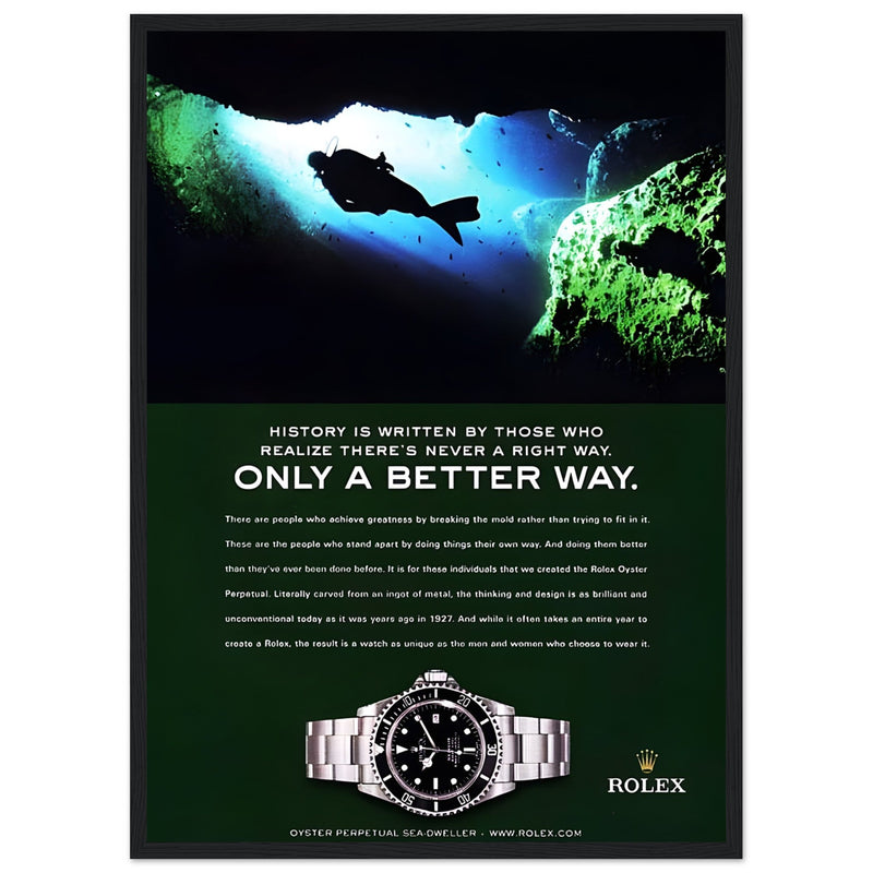 Rolex A Better Way Vintage Poster Ad
