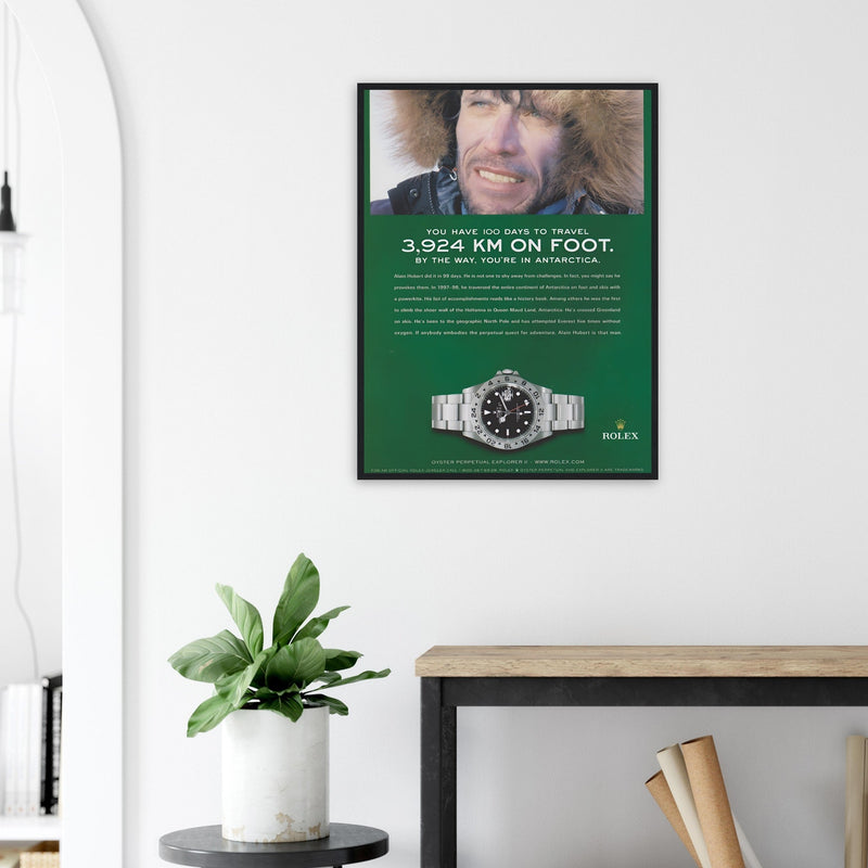 Rolex Explorer Vintage Poster Ad