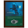 Rolex Sea-Dweller Save The Planet Vintage Poster Ad