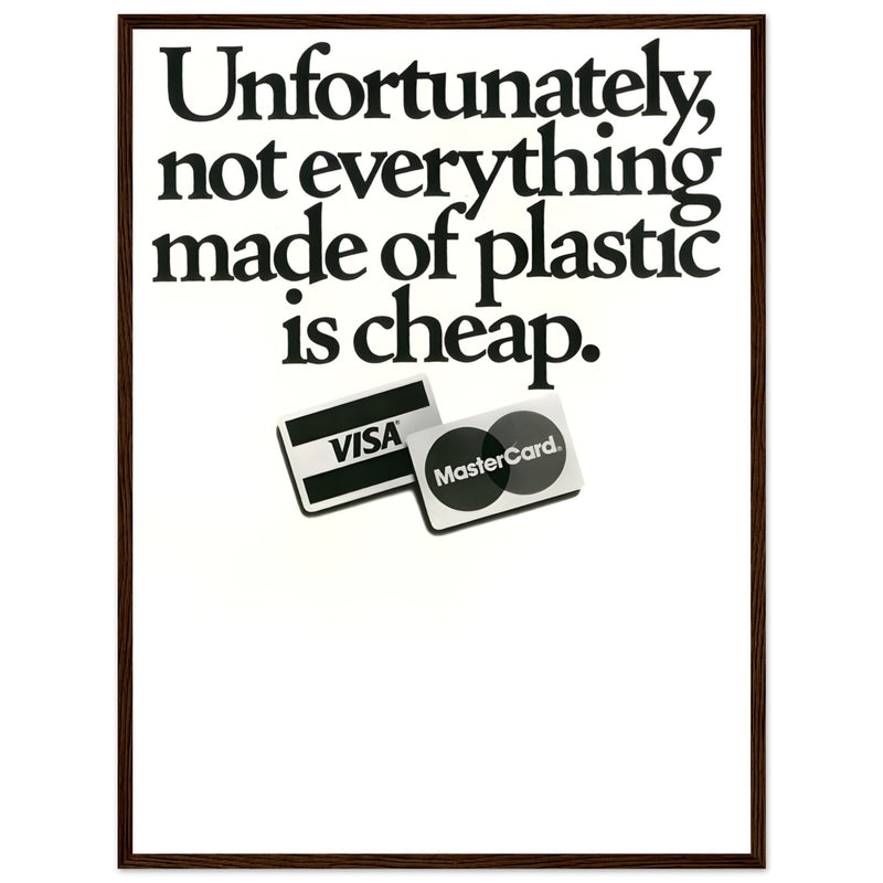 Visa Mastercard Vintage Poster