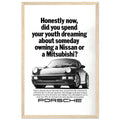 Porsche 911 Vintage Ad Poster