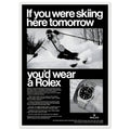 Rolex Ski Vintage Poster Ad