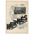 Hermes Fashion Vintage Poster Ad