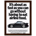 Porsche 911 Vintage Poster - Airline Food