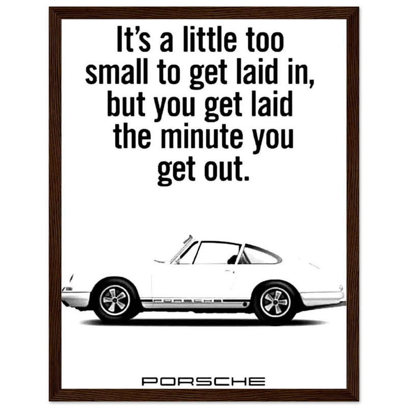 Porsche Vintage Poster  White 911