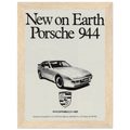 Porsche 944 New on Earth Vintage Poster Ad