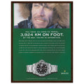Rolex Explorer Vintage Poster Ad