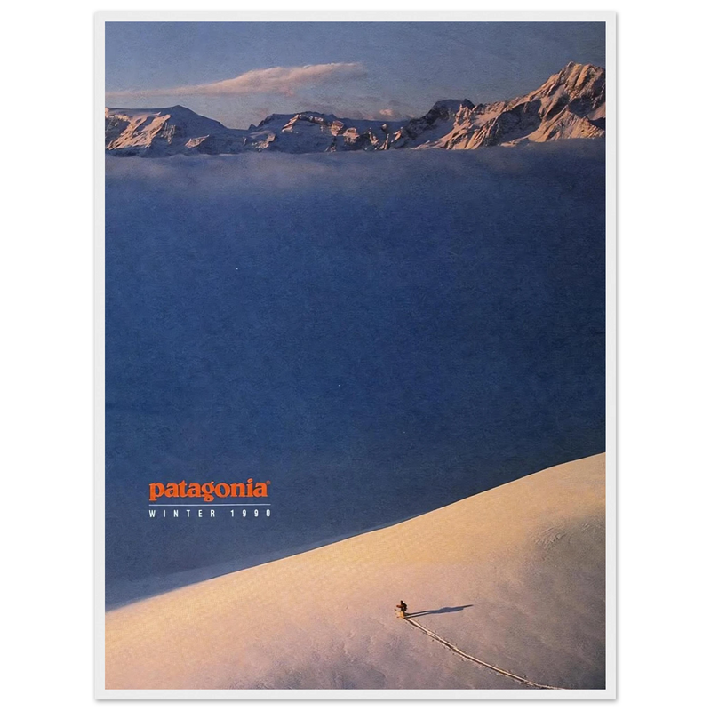 Patagonia Vintage Poster Ad - Winter 1990