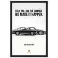 Porsche Can You Keep Up Vintage Poster Ad