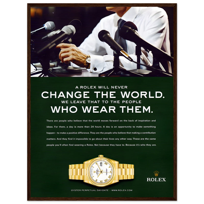 Rolex Day-Date Vintage Poster Ad