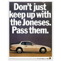 Porsche Turbo 944 Vintage Ad Poster