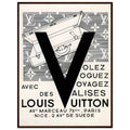 Louis Vuitton Nice, Paris Vintage Poster Ad