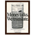 Wall Street Journal 1988 Vintage Poster Ad