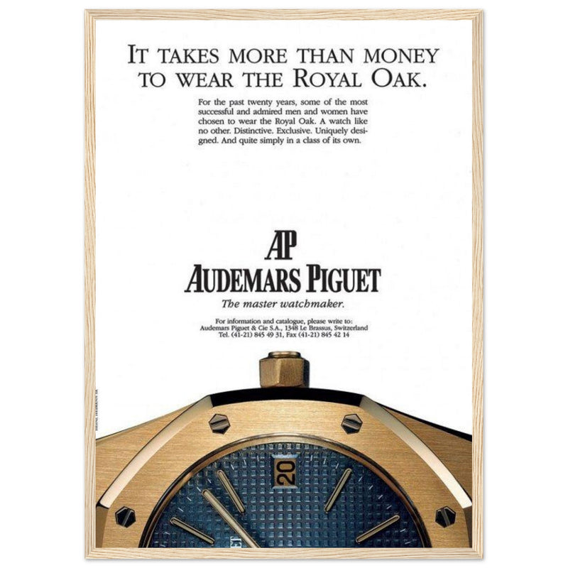 Audemars Piguet Master Watchmaker Vintage Poster Ad