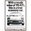 Porsche 99% Resale Price - Vintage Ad Poster