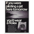 Rolex Jet Pilot Vintage Poster Ad