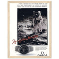 Omega Moon Vintage Poster Ad