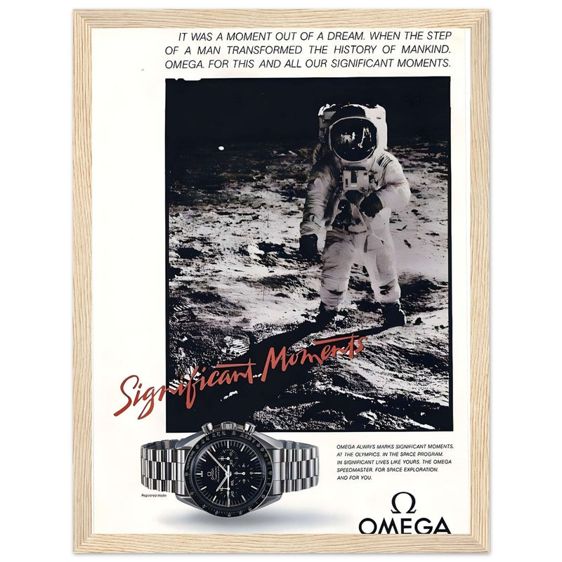 Omega Moon Vintage Poster Ad