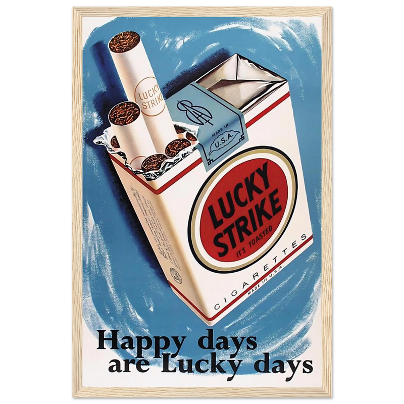 Lucky Strike Vintage Poster - Happy Days