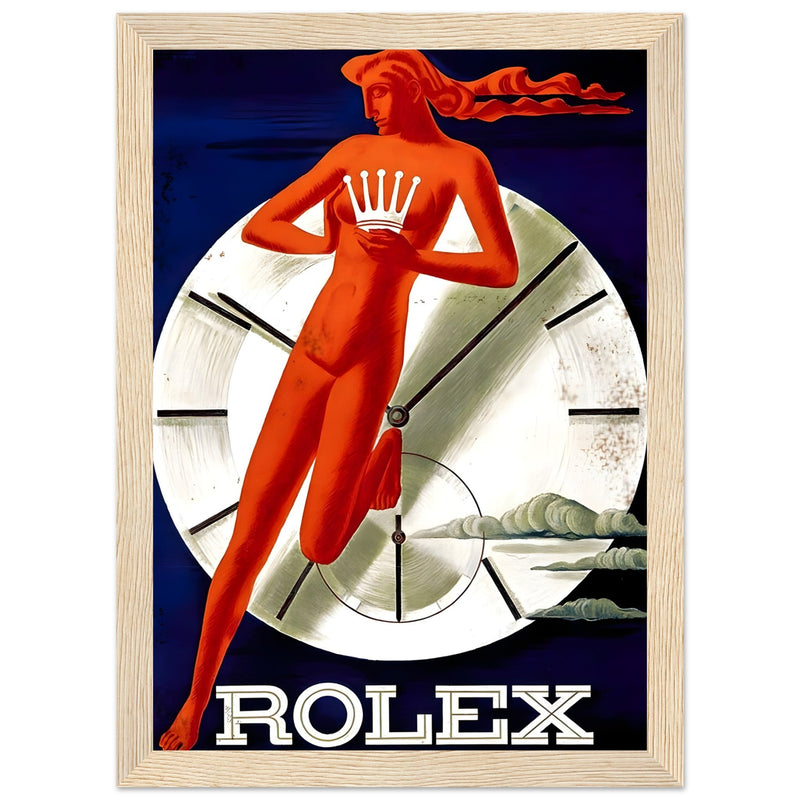Rolex Clock Vintage Poster Ad