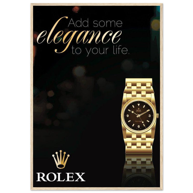 Rolex Elegance Vintage Poster Ad