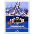 Rolex Submariner Offshore Champions Vintage Poster Ad