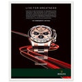 Rolex Live For Greatness Vintage Poster Ad