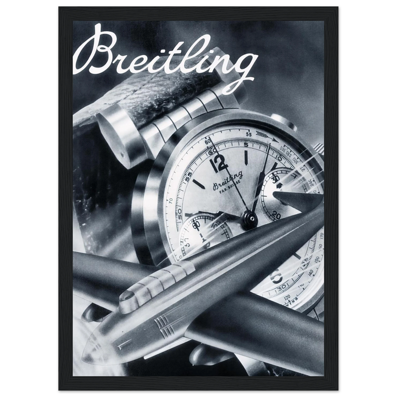 Breitling Sprint Montbrillant Vintage Ad Poster