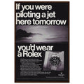 Rolex Jet Pilot Vintage Poster Ad