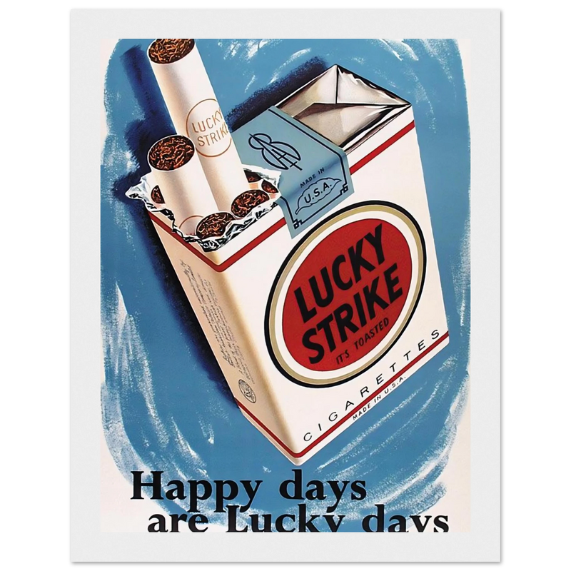 Lucky Strike Vintage Poster - Happy Days