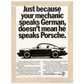 Porsche - German Speaking Vintage Poster