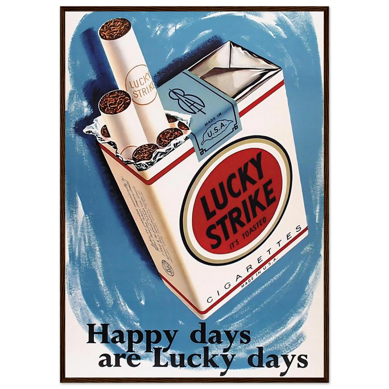 Lucky Strike Vintage Poster - Happy Days