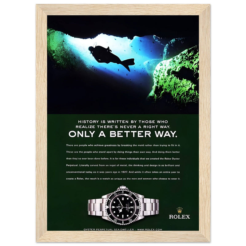 Rolex A Better Way Vintage Poster Ad