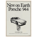 Porsche 944 New on Earth Vintage Poster Ad