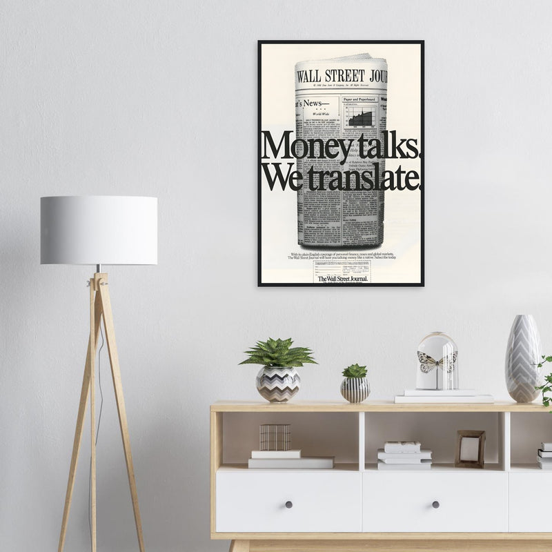 Wall Street Journal 1988 Vintage Poster Ad