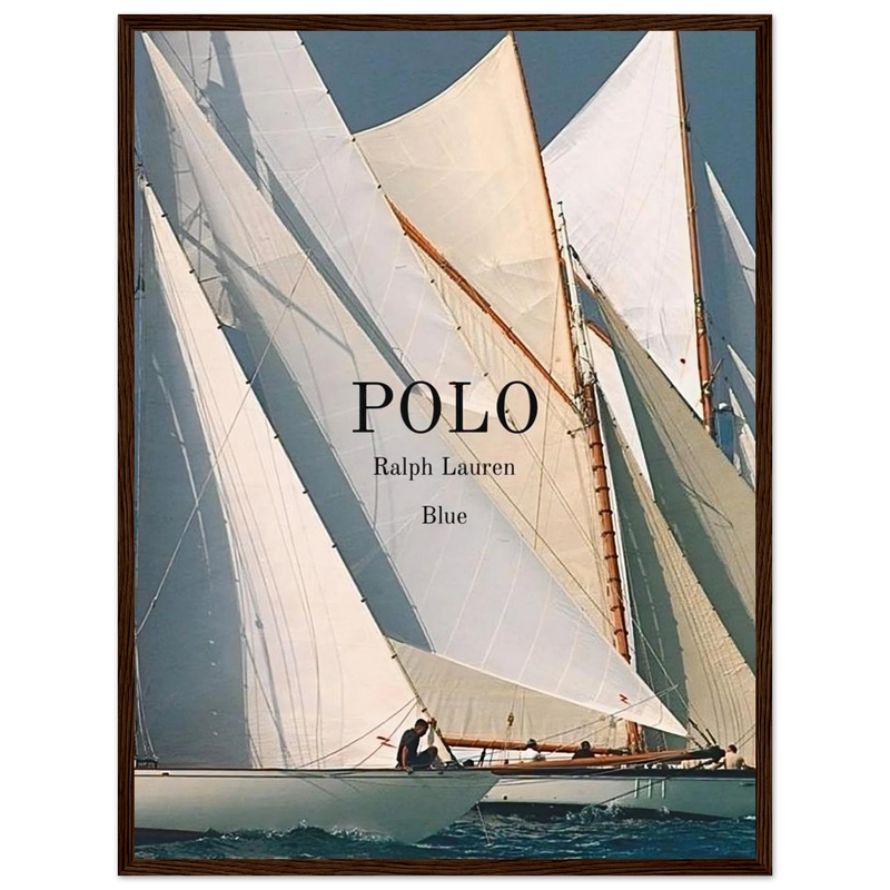 Polo Ralph Lauren Vintage Ad Poster - Polo Blue