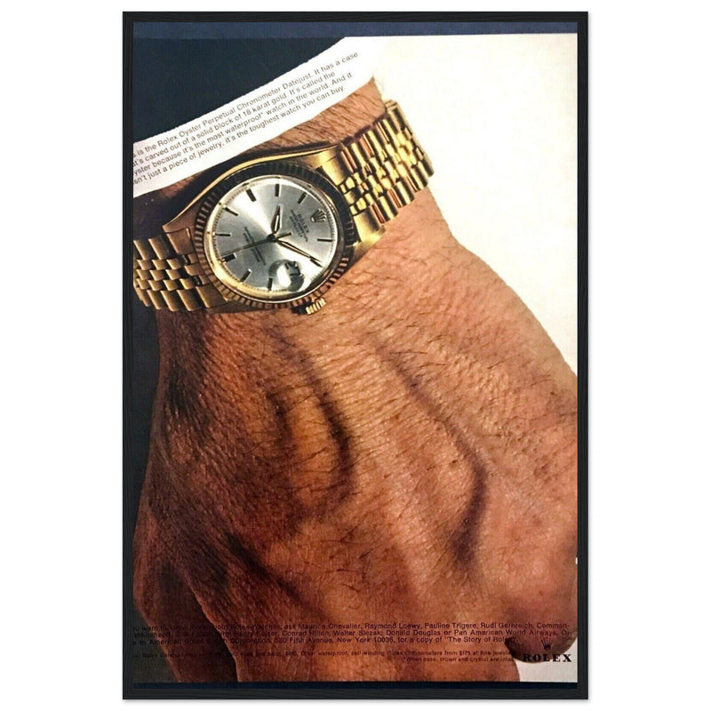 Rolex Oyster Perpetual Datejust Vintage Poster Ad