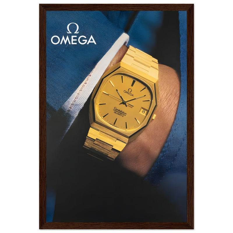 Omega Gold Vintage Poster Ad