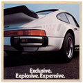 Porsche - Exclusive, Explosive, Expensive Vintage Poster