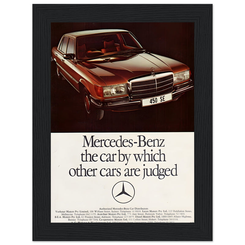 Mercedes Benz Vintage Poster Ad