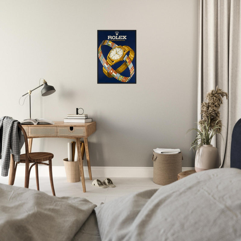 Rolex Advertising Golden Age Oyster Perpetual Vintage Poster