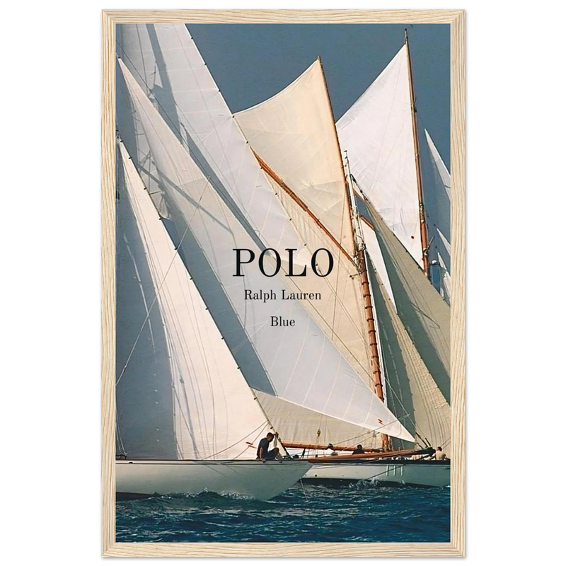 Polo Ralph Lauren Vintage Ad Poster - Polo Blue