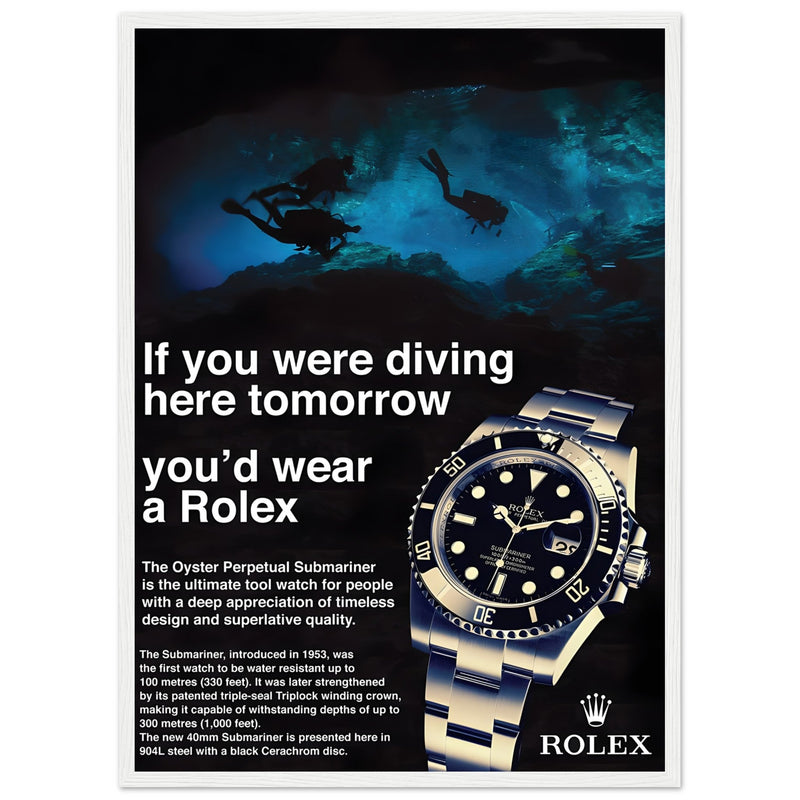 Rolex Oyster Perpetual Vintage Poster - Premium Matte
