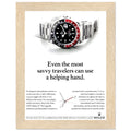 Rolex GMT Master Travel Vintage Poster Ad
