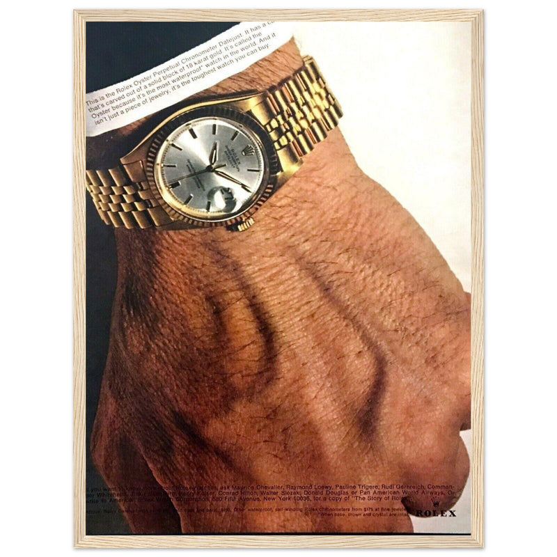 Rolex Oyster Perpetual Datejust Vintage Poster Ad